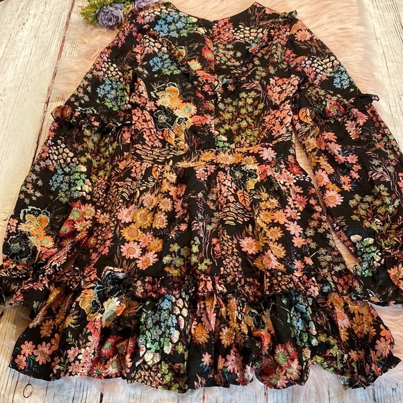 NWT Ted Baker Hendria Floral Mini Dress with Ruffle Details sz 0 - Picture 15 of 16